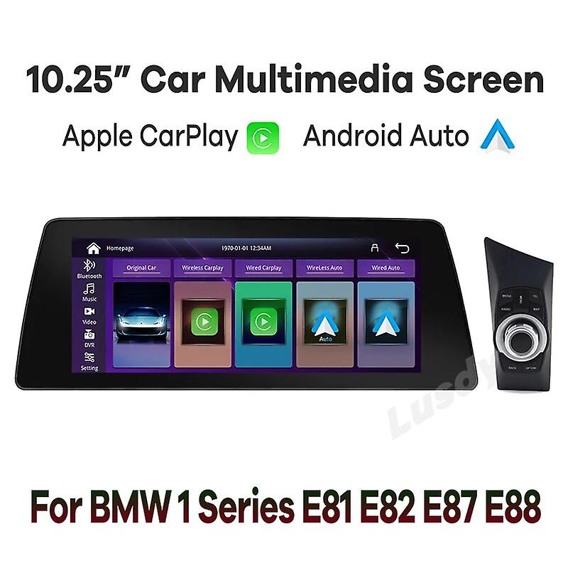 10.25" Wireless Apple Carplay Android Auto Car Multimedia For Bmw 1 Series E81 E82 E87 E88 Head Unit Camera Linux Touch Screen