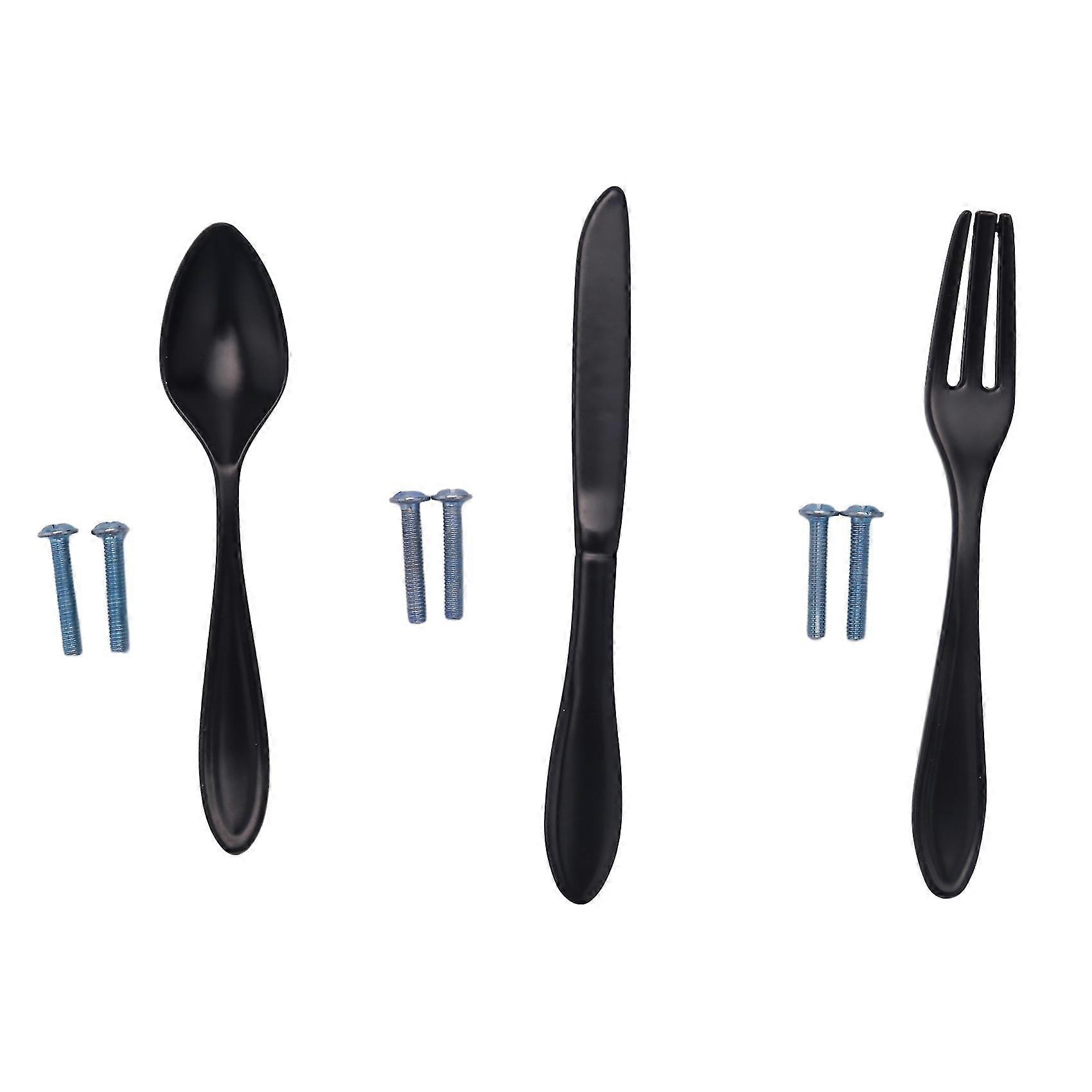Door Handle 3-handle Kitchen Handle - Black