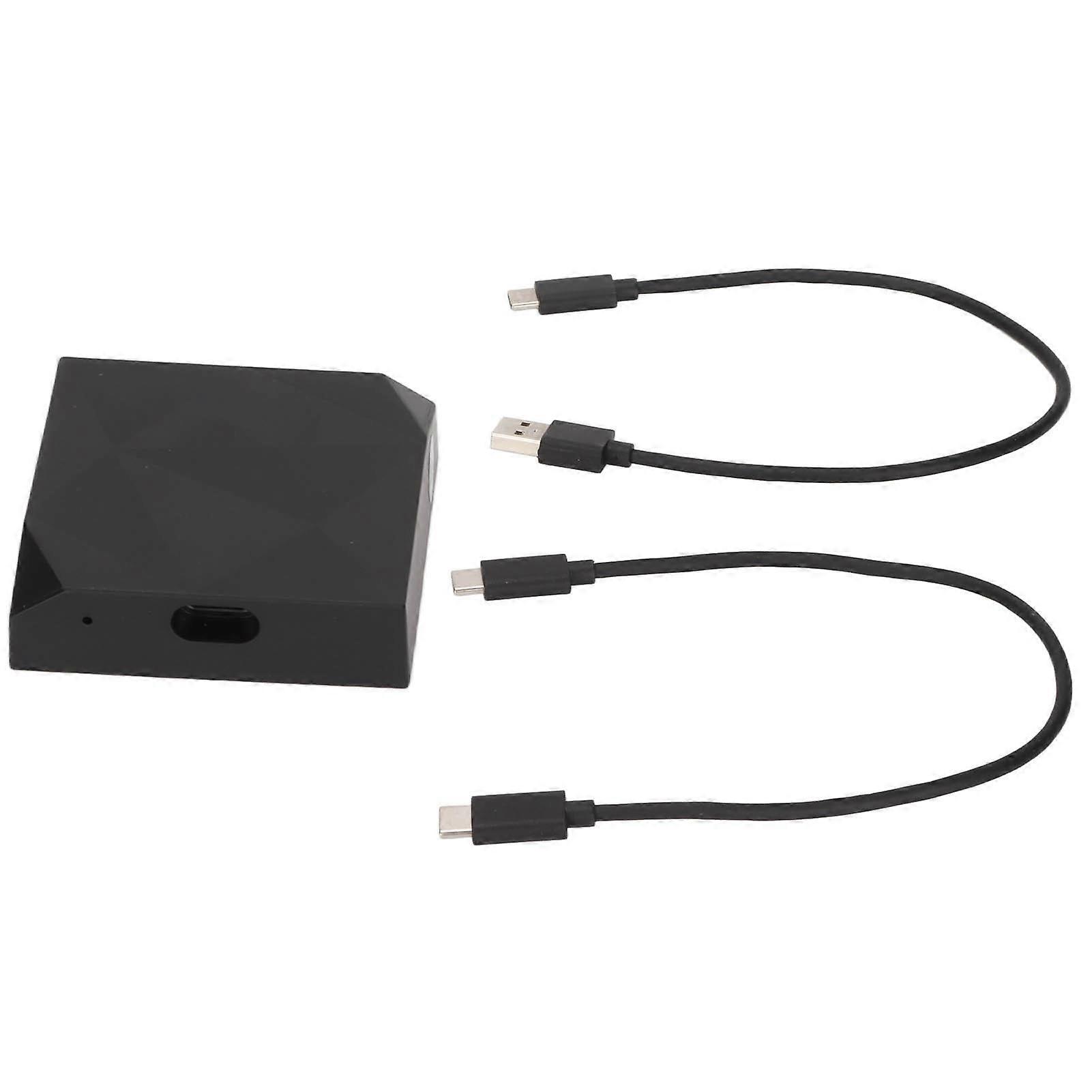 Carplay Adapter Wired to Wireless Voice Control Auto Connection Multifunction Universal for Iphone Black NO.5236