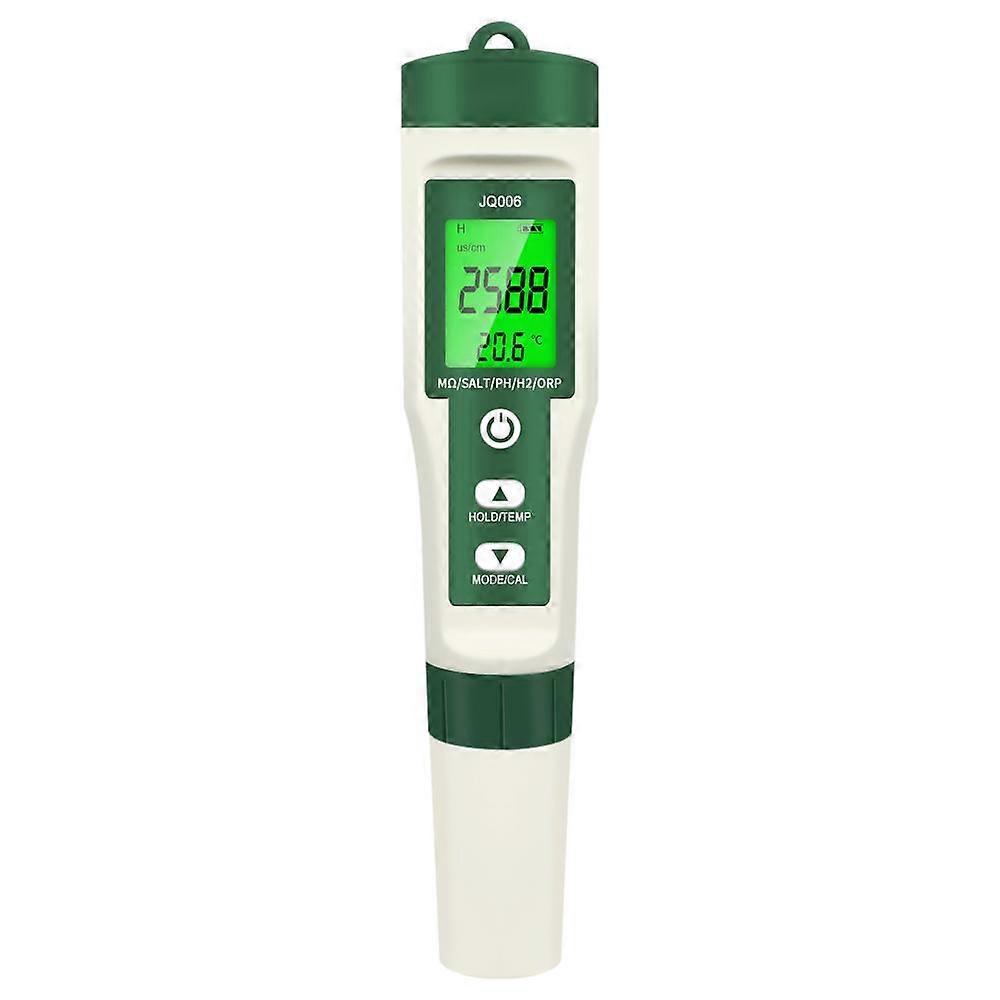 10 in 1 PH/TDS/EC/SALT/TEMP/S.G/ORP/H2/Fertile/Resistivity Water Quality Monitor Tester for Pools, Drinking Water, Aquariums