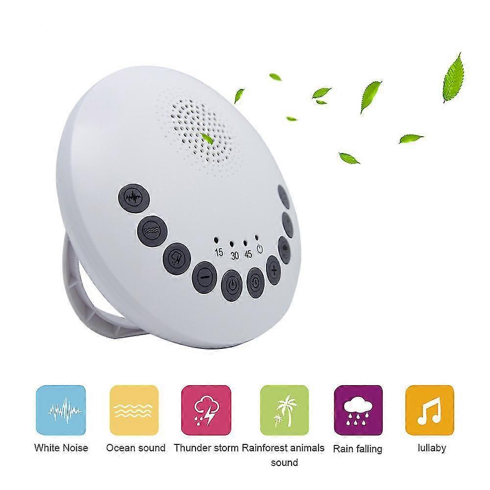Portable Sleep Sound Therapy Machine White Noise Sleep Machine with 6 Natural Music