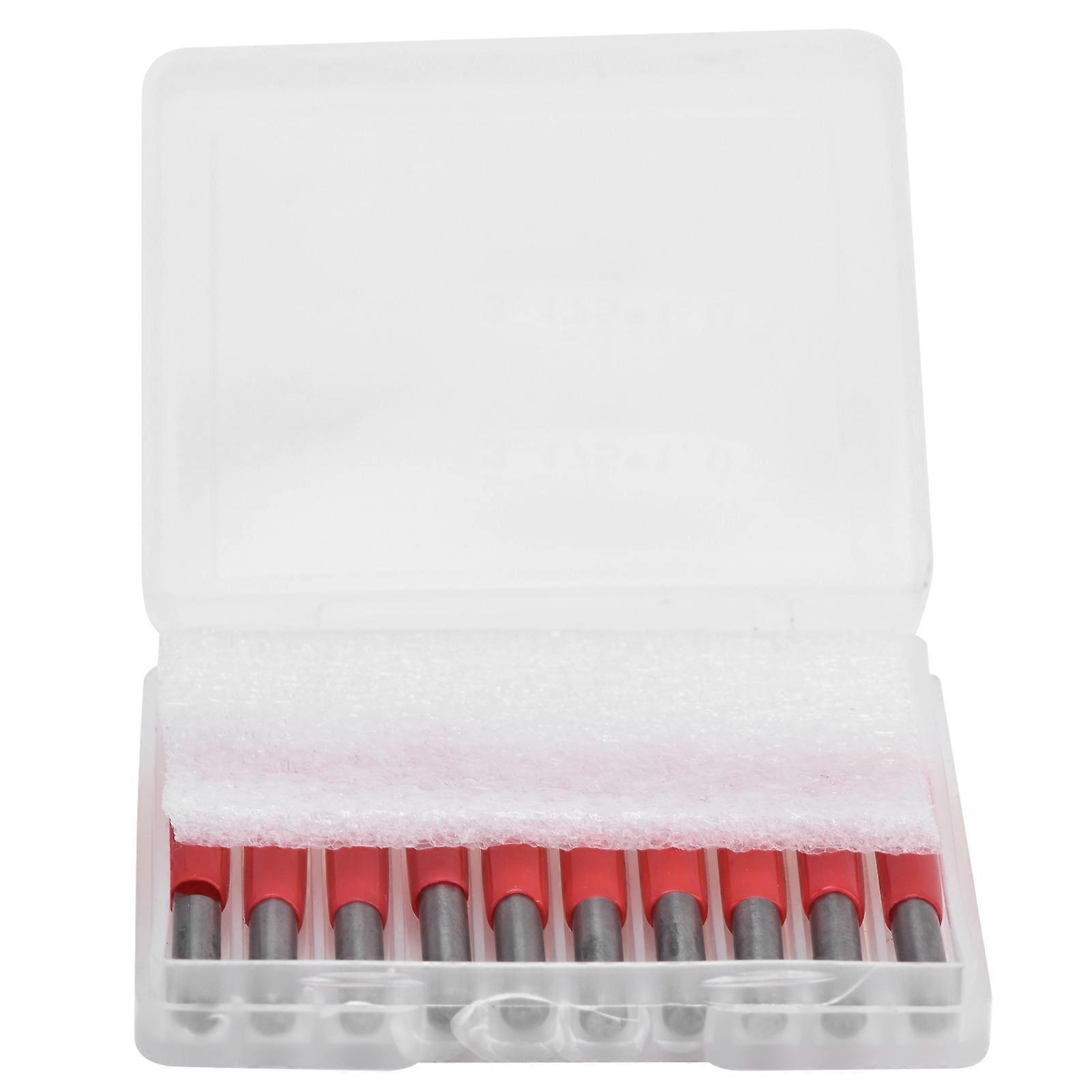 10 stuks gravure bits V-vormige CNC-router 1 fluit voor PCB acryl belettering bord maken Silver3.175x1x3.5mm