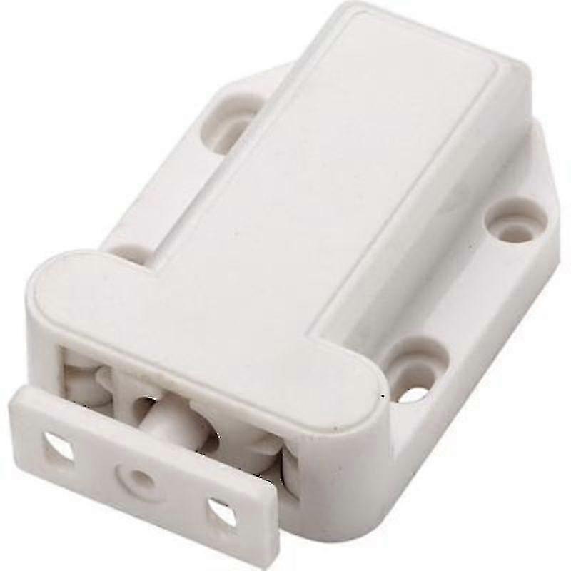Cabinet Push -touch Type Capture To Open The Contact Type Lock (2pcs, White)