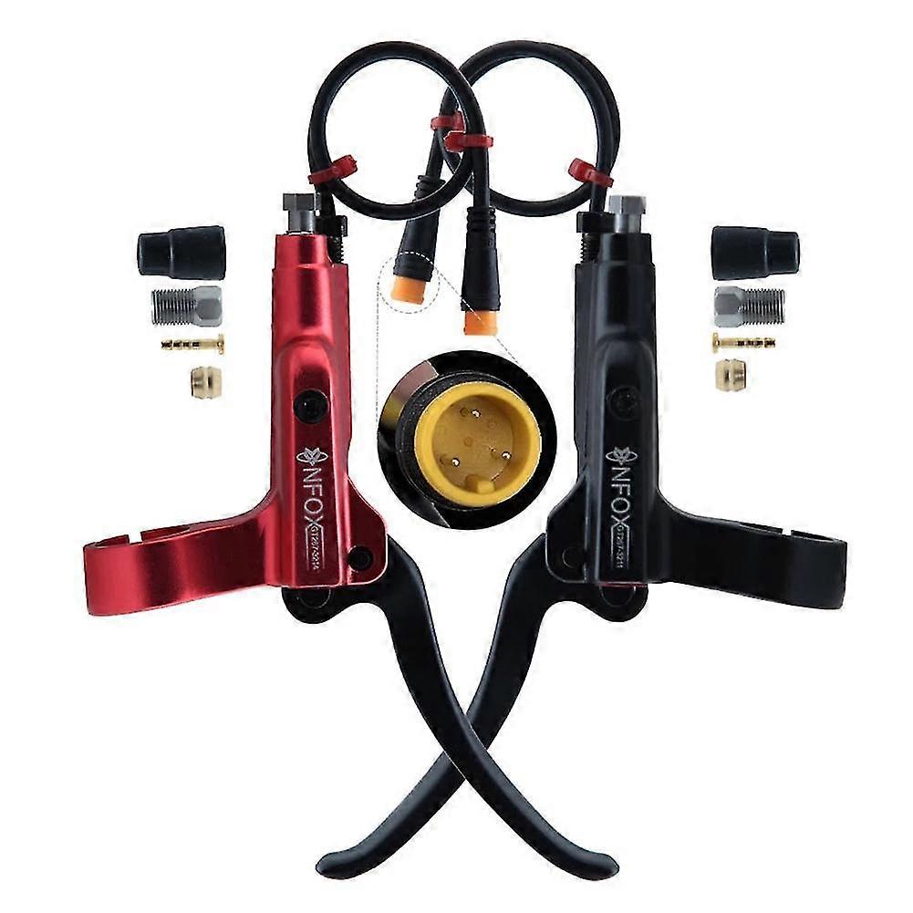 Elektrisk cykelbremsehåndtag 3-polet til e-cykel Bafang Hall Motor Hydraulisk bremse Aluminiumslegering Holdbar hydraulisk bremsehåndtag