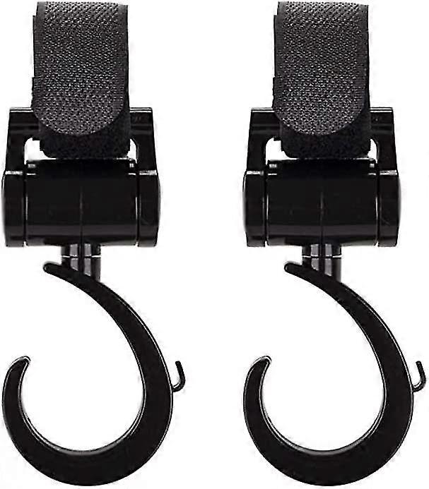 2 Pack Stroller Accessory Clip, 360 Rotatable Stroller Hook For Hanging Your Crday Gift