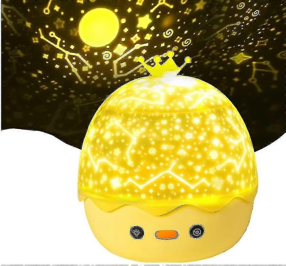 Night Light Projector For Babies Or Kids, Star Projectionnight Light With Built-in 8 Baby Music, 6 Color's Led, 6 Projection Films, 360 Retation F