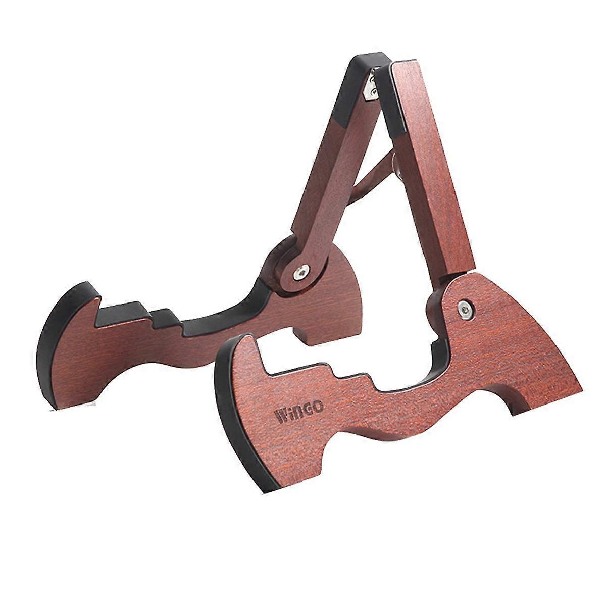 Portable Wooden Holder Stand Foldable Stand for Folk Classical Acoustic Guitar Portable String Inst
