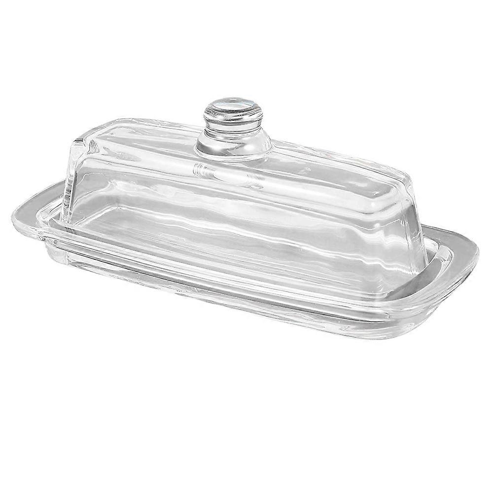 Glass Butter Dish with Lid Cream Cheese Dish Clear Butter Dish Butter Butter Tray Keeper Stands for