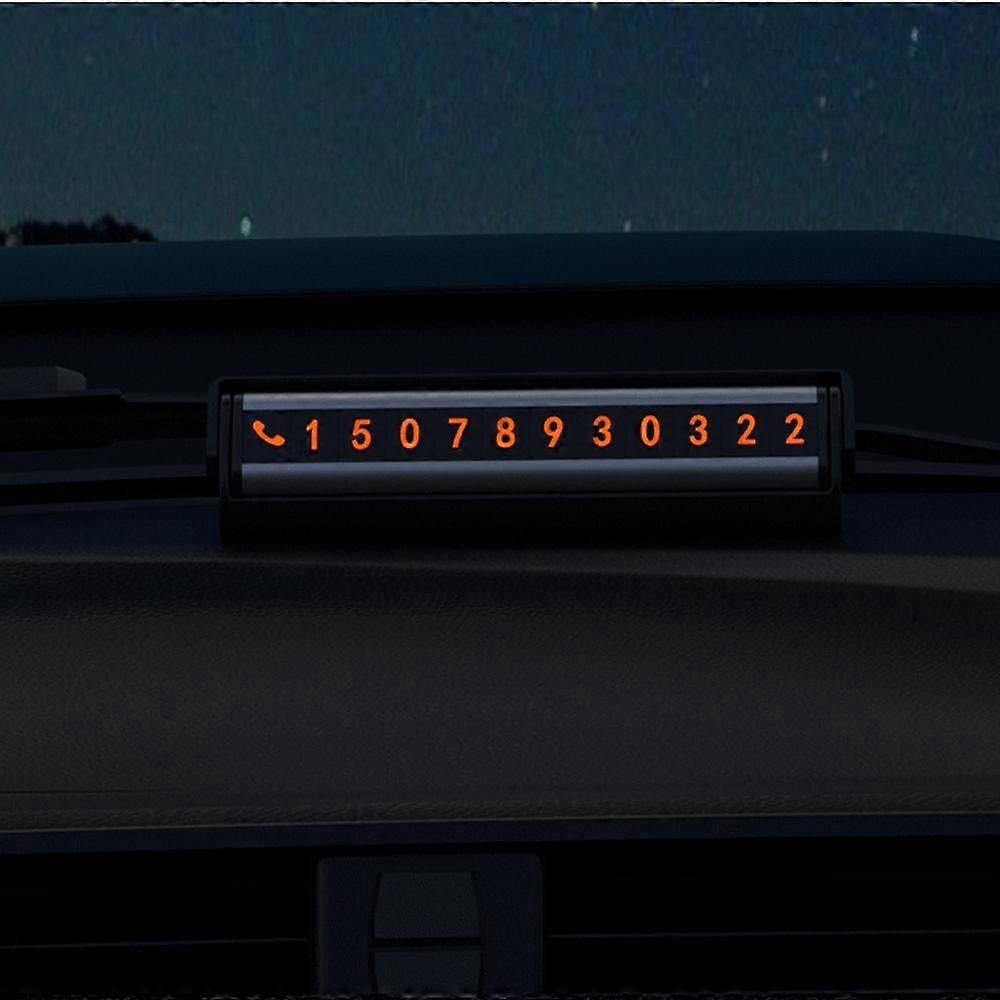 car temporary parking card phone number temporary parking card lighted parking cardblack,2024 Ping