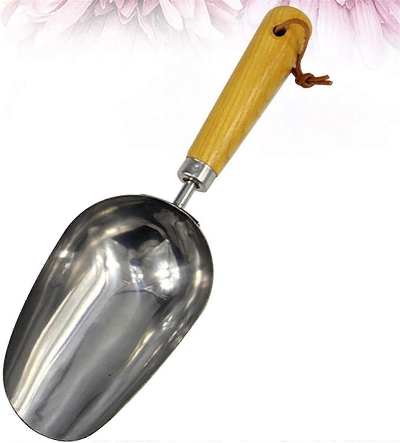 Hagearbeid Verktøy, Hagearbeid spade, Hage spade rustfritt stål spade hånd tykkere pause spade Scoop hagearbeid verktøy med tre håndtak for Transplan