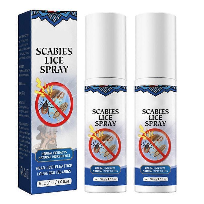 2 Adet Uyuz Bit Temizleme Spreyi Saç Bakımı Baş Biti Yumurta Sökücü Için