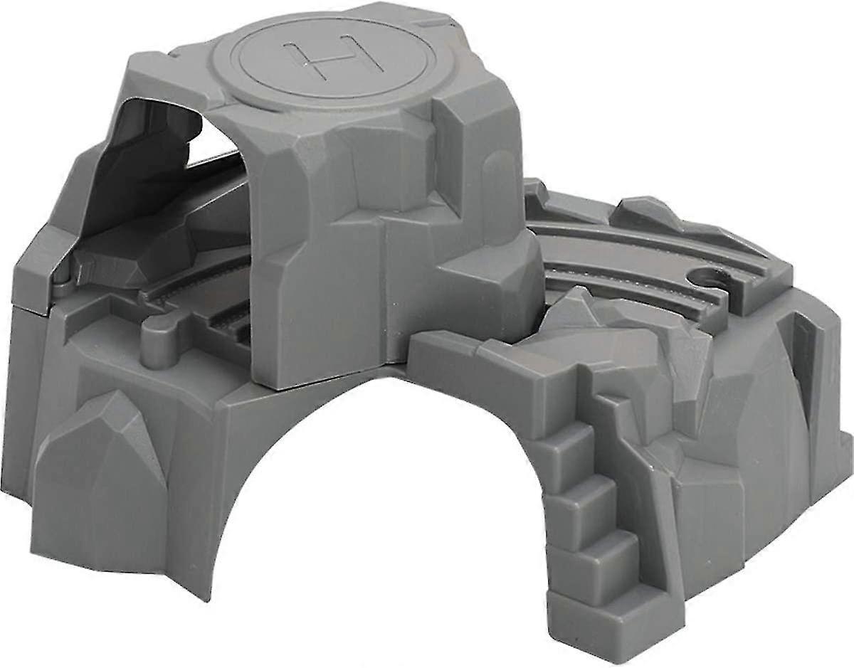 Geneic Plastic Grey Double Tunnel Wooden Train Track Accessories Tunnel Track Acsergery Gift