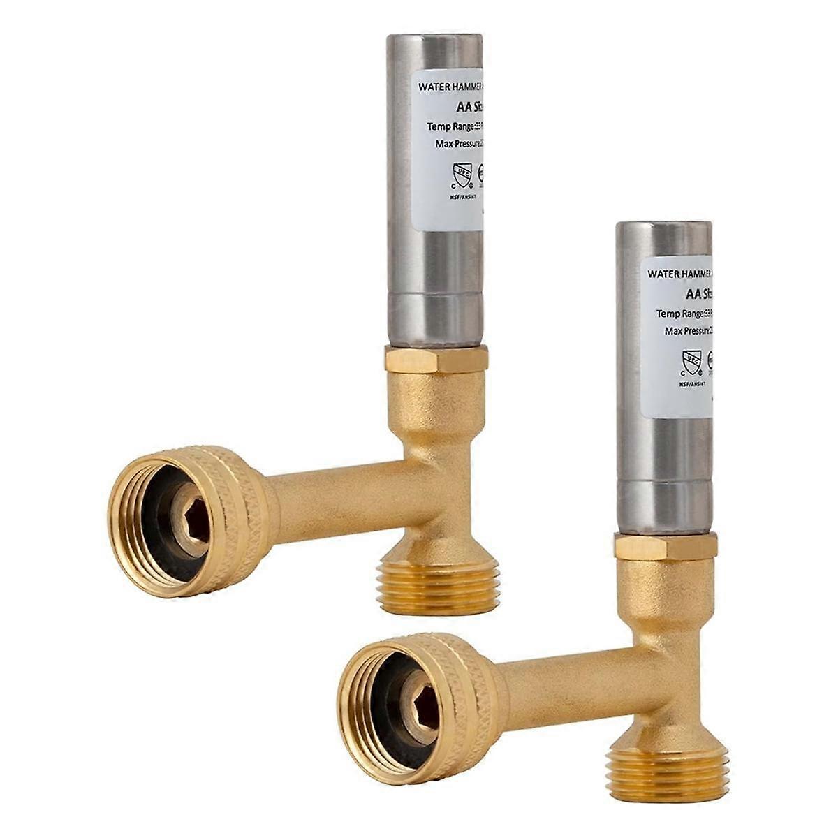 Water Hammer Arrestor, 3/4inch NPT Thread for Washing Machine, Laundry Pipe, Washer,Hammer Arrestor
