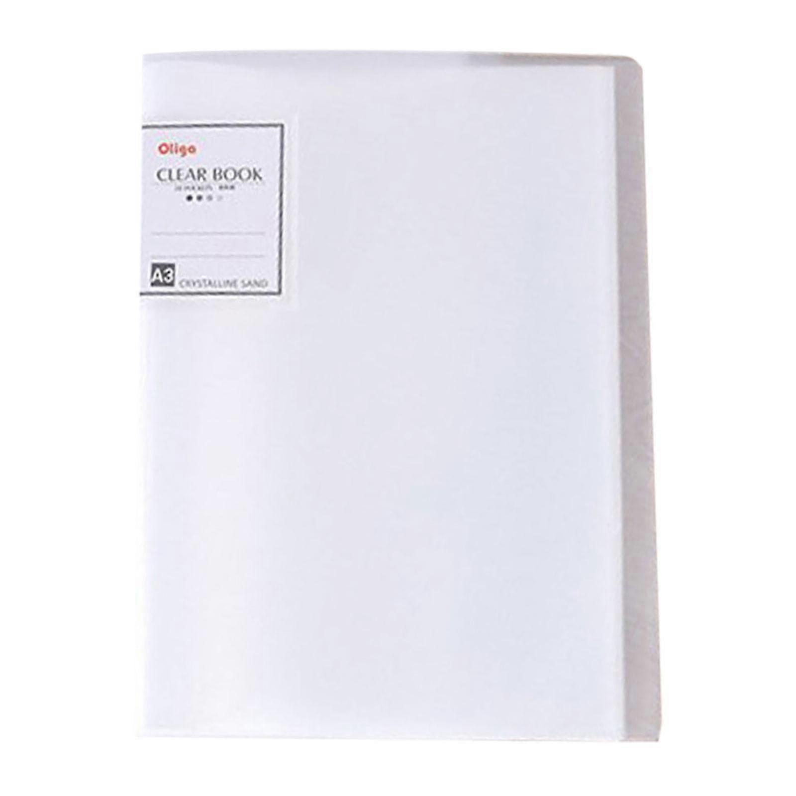 A3 30 Pags Storage Book Data Book Picture Book Painting Drawing Test Paper Storage Folder