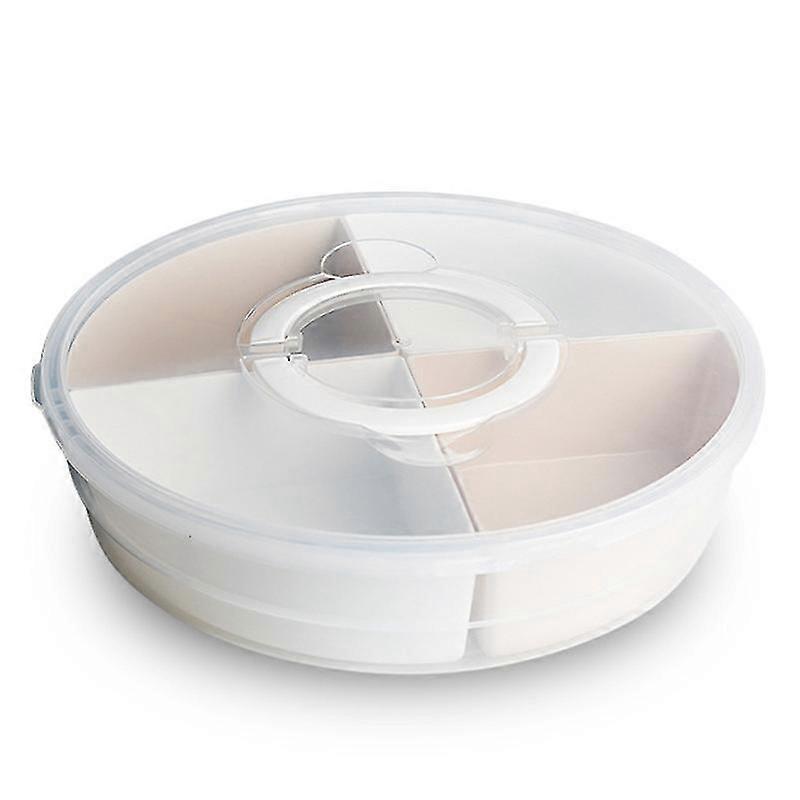 4-compartment Vegetable Tray Storage Box With Lid Fruit Bowl With Lid