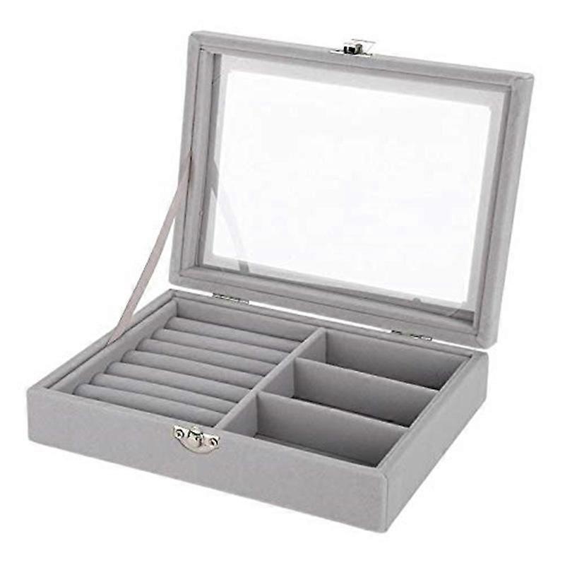 Jewelry box in gray for storing