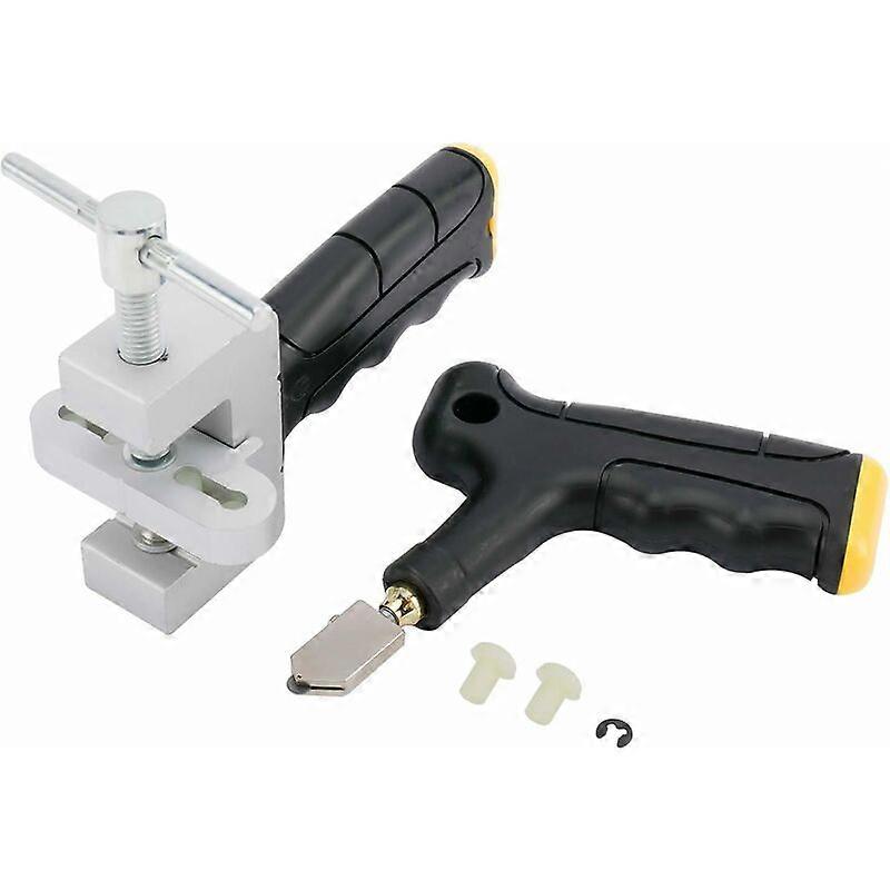 Manual Tile Cutter Tool, Tile Breaking Pliers, Cutting Kit for Ceramic Tile, Glass, Mirror (Black)