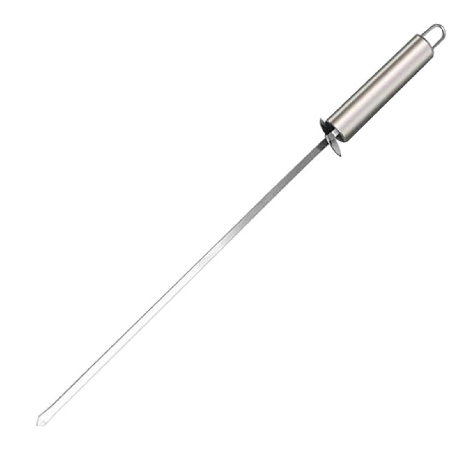 Stainless Steel Kabob Skewers with Slider for Grilling 16'' Durable Rust-Proof BBQ Skewers for Meat Veggies Seafood Easy to Clean Grill Accessories