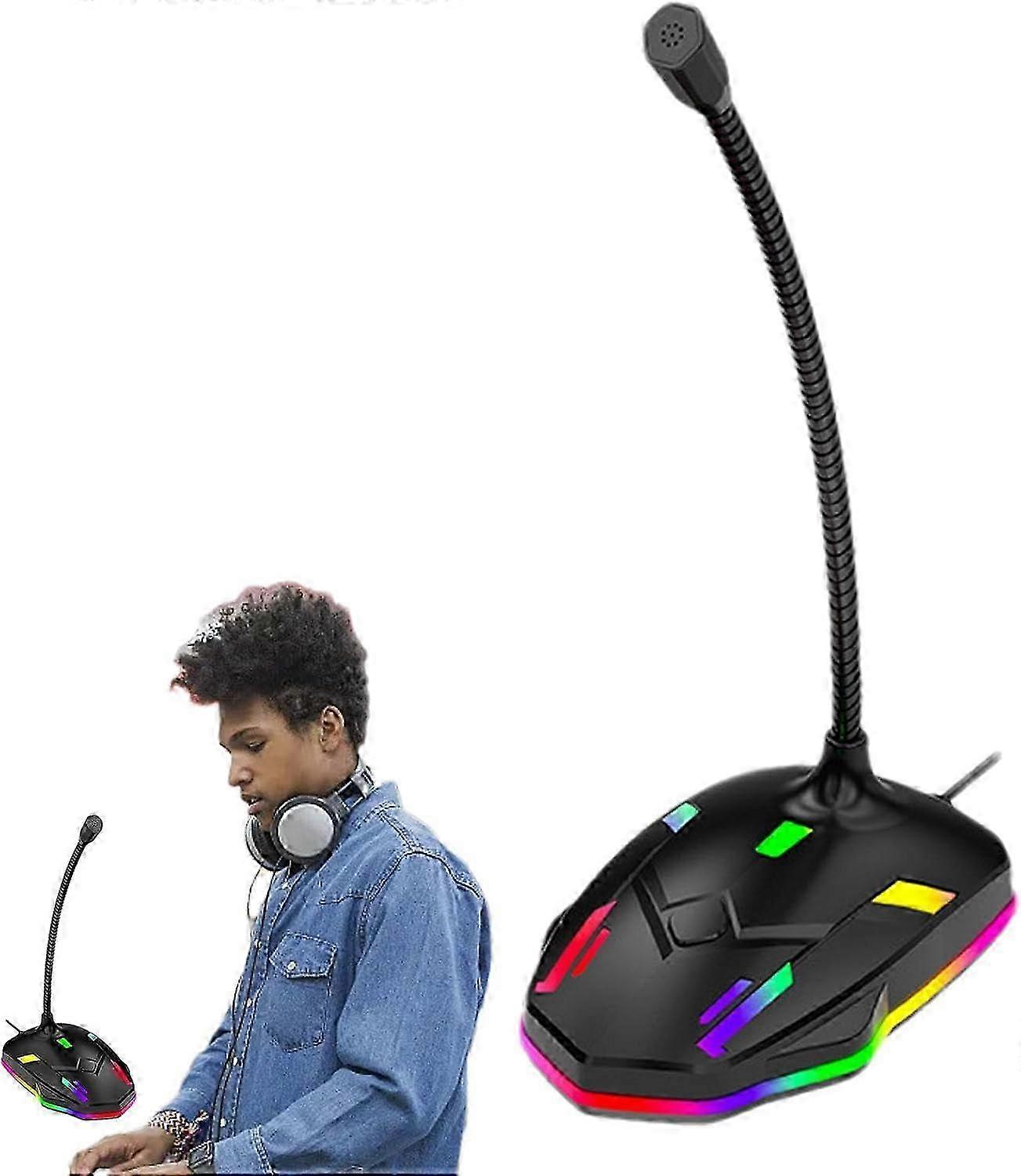 Microphone for Computer, Desktop Condenser PC Laptop Mic, Conference USB