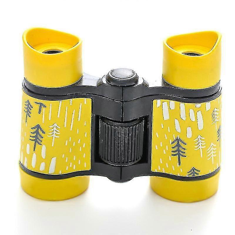 Tree Printed Anti-slip Binoculars With Rubber Handle1pcsyellow