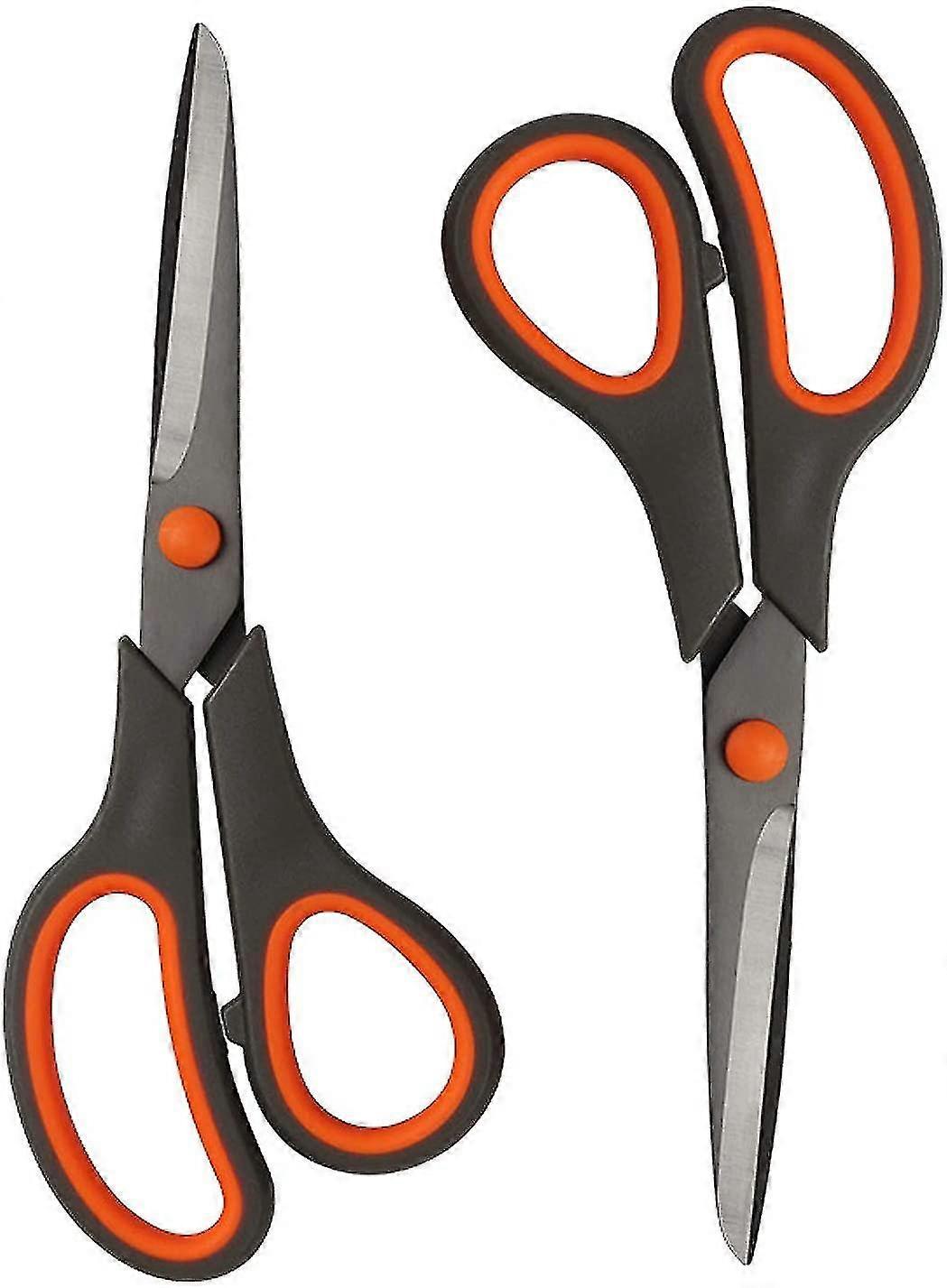 2-pack 8" Multipurpose Scissors , Ultra Sharp Titanium Blade Shears