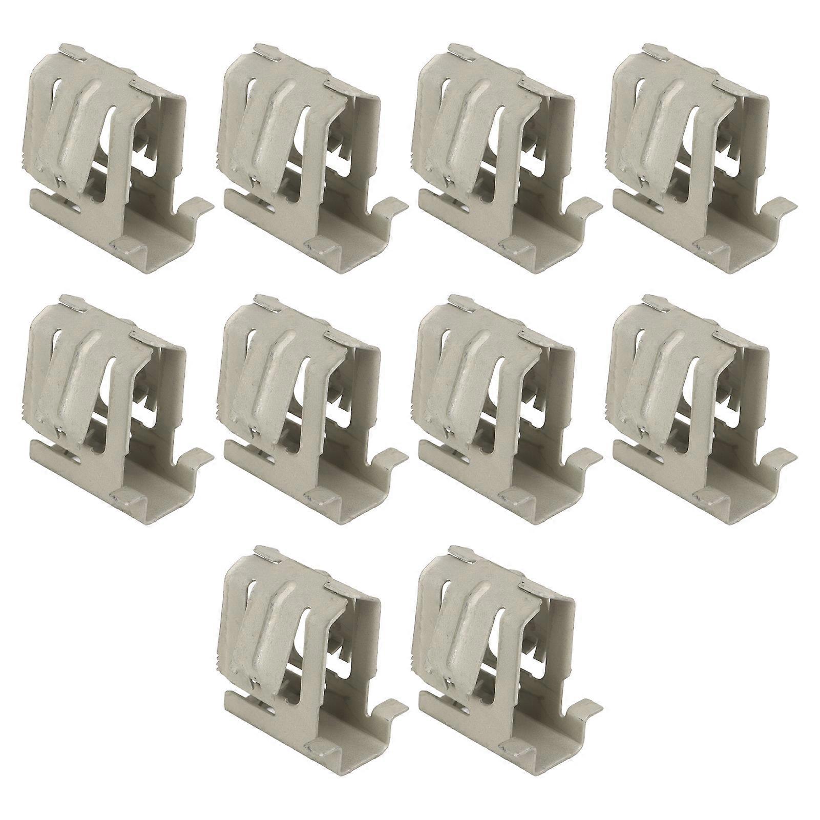 10 قطع للسكك الحديدية الشمسية تصاعد قوس ارتداء مقاومة التآكل الربيع الصلب تجميع سريع تركيب الألواح الشمسية مشبك