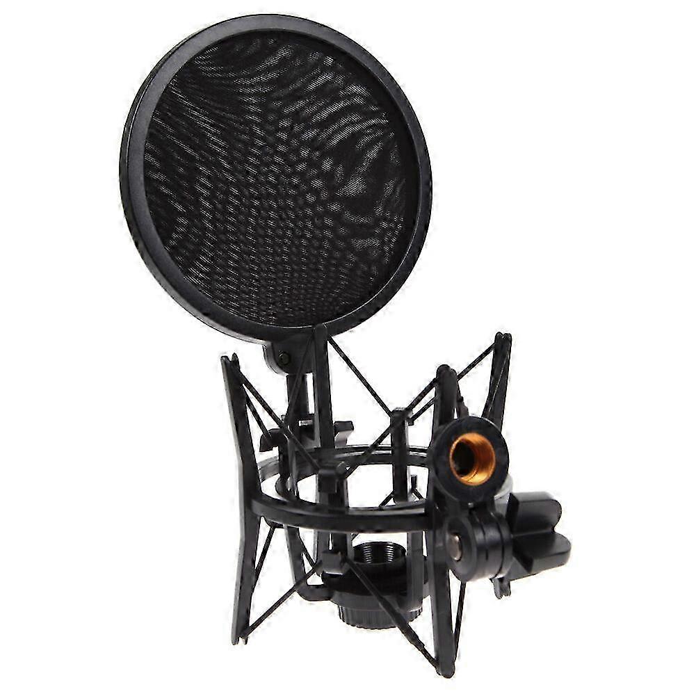 Professional Microphone Mic Shock Mount with Articulating Head Holder Stand Bracket for Studio Broa