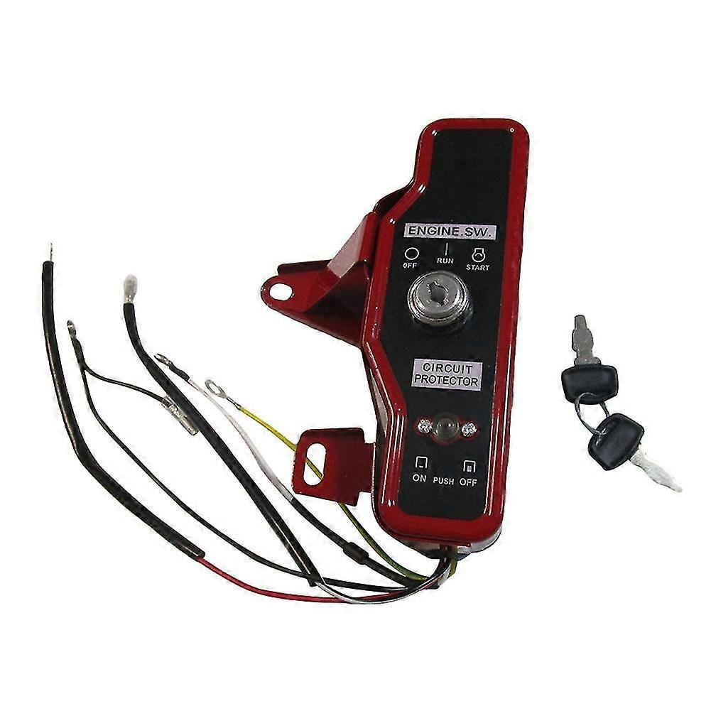Gasoline Engine Water Pump F Electric Start Key Control Switch Control Box 168f/170f Tillage Engineering Machine Engine