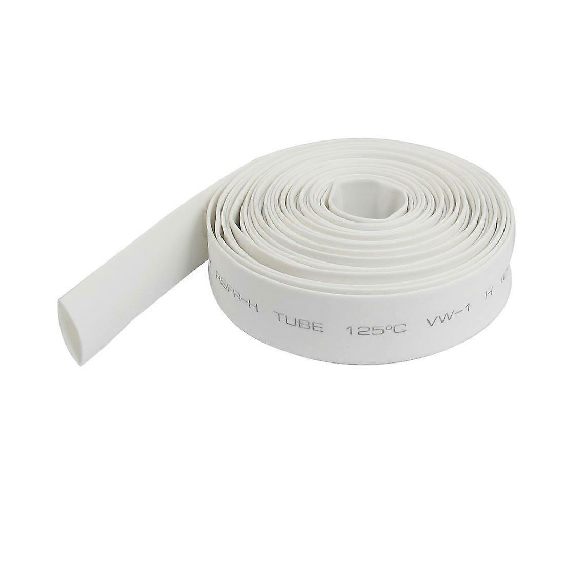 2:1 10mm Dia White Polyolefin Heat Shrinkable Tube 4M Long