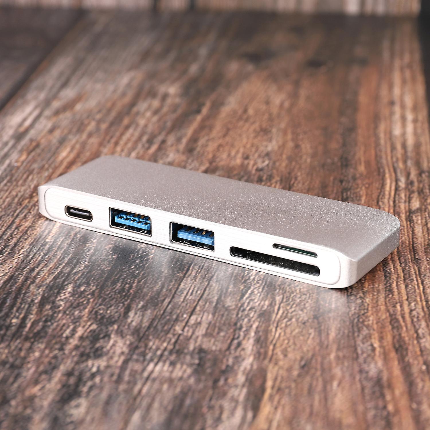 5 in 1 USB Adapter Farbe Silber