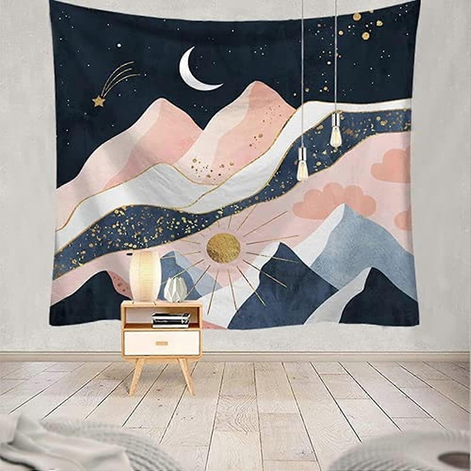 Panoramic Wall Tapestry Fabric Wall Hanging Nature Bedroom Decoration ...