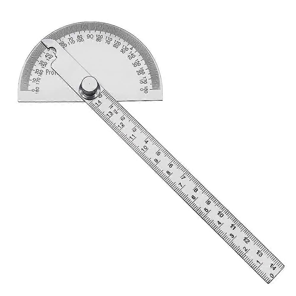 180 Degree Protractor, Adjustable Angle Ruler for Drawing and Measuring, 145mm Measuring Device Ruler