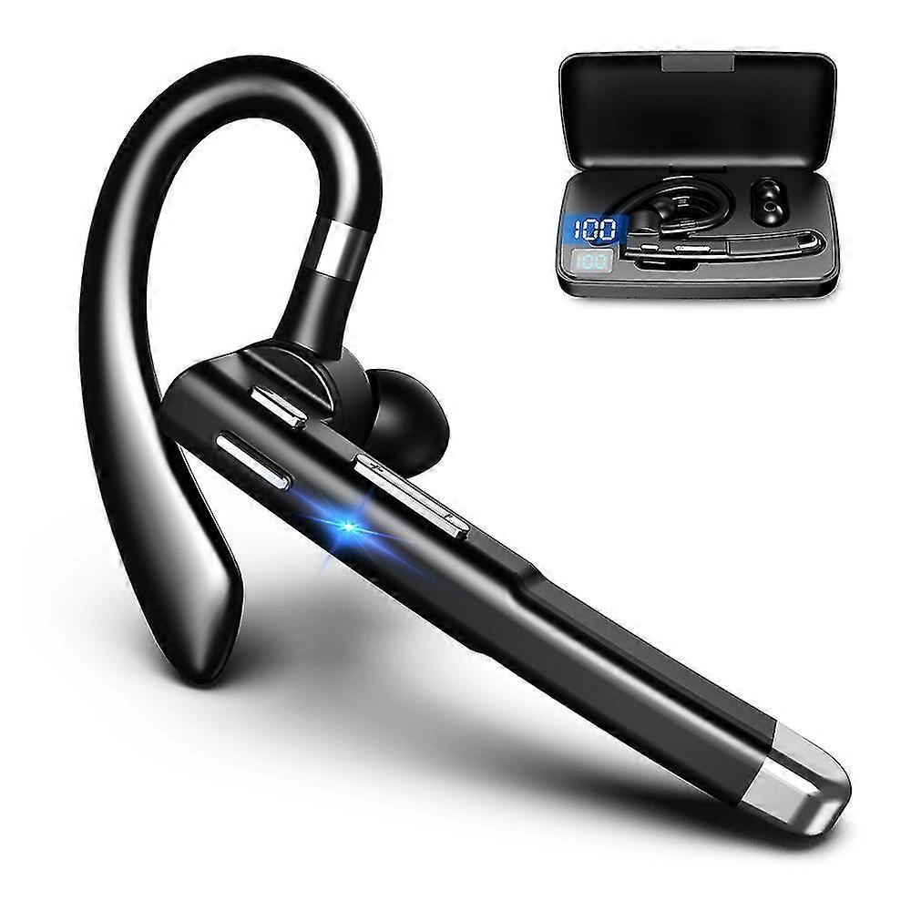 Bluetooth Headset For Cell Phone, V5.1 Bluetooth Wireless Earpiece Headset With Cvc 8.0 Noise Canceling Microphone For Driving/business/office, Compat