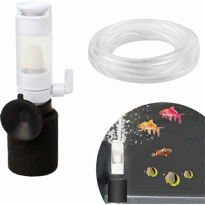 Aquarium Filter Air Filter with Hose Aquarium Air Filter Aquarium Internal Filter Biochemical Sponge Filter for Aquariums Fish Tank Ponds (Without Oxy