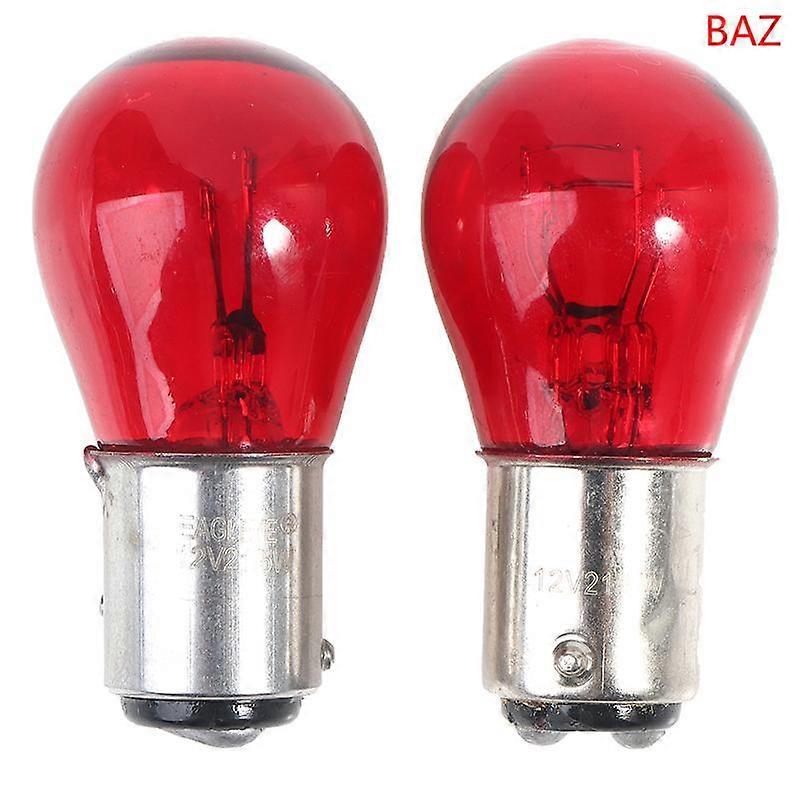 2Pcs Baw15D Red Brake Stop Tail Light Car Bulb 12V Turn Signals Warning Lights