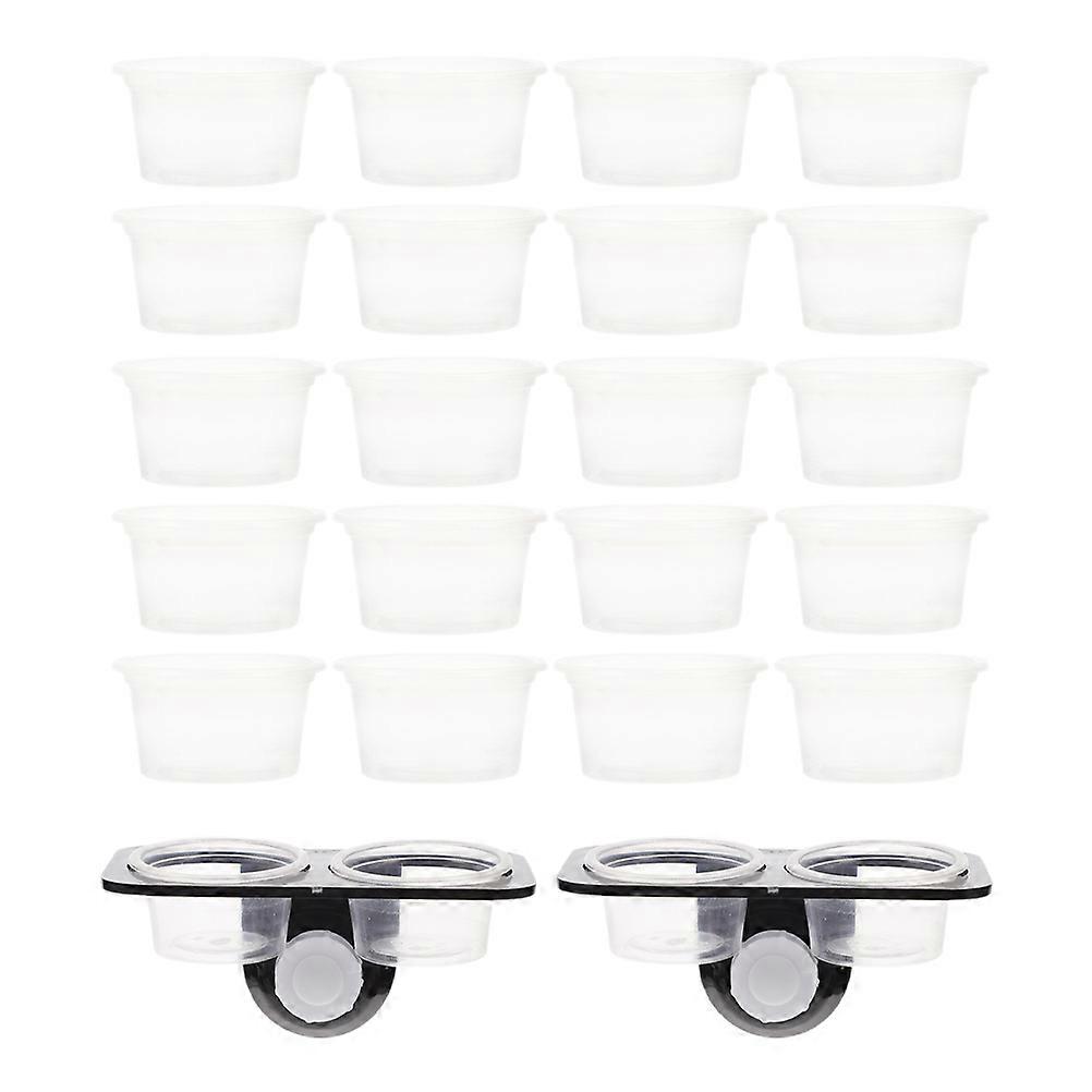 1 Set of Reptile Feeding Ledge with Suction Cup Reptile Water Feeder Reptile Tank Supplies