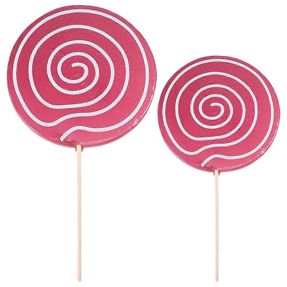 2pcs simulation réaliste Lollipop Props photographie Props Faux modèle Lollipop