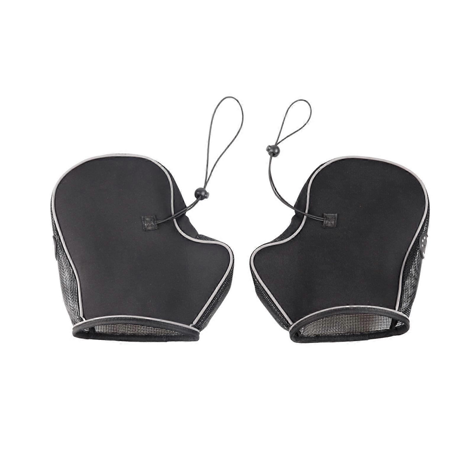 2 kpl Kesä Auringonpitävä ohjaustangon suojus Lisävarusteet Tuulisuoja Kädet Rukkaset musta