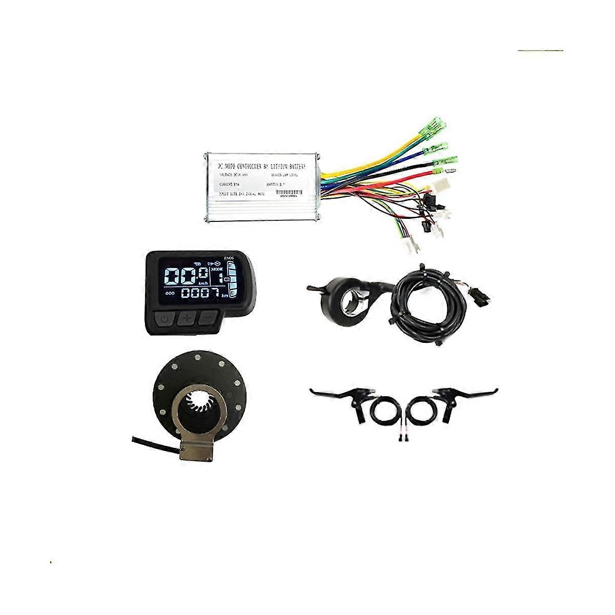 36v 48v 250w 350w E-bike 15a Sine Wave Brushless Controller With En06 Display E-bike Light Display