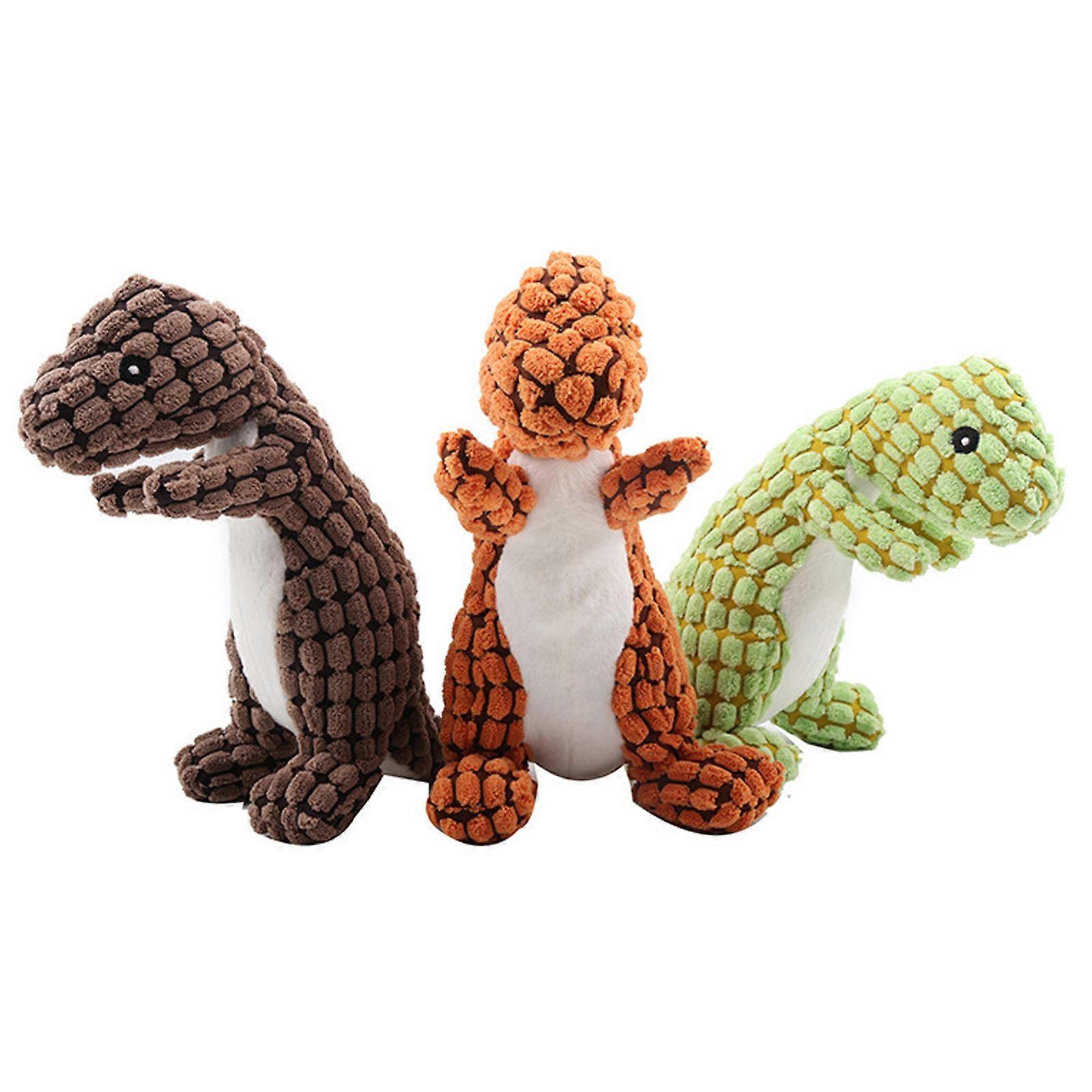 Indestructible Robust Dino, Interactive Dog Toys, Squeaky Dog Toys For Aggressive Chewers