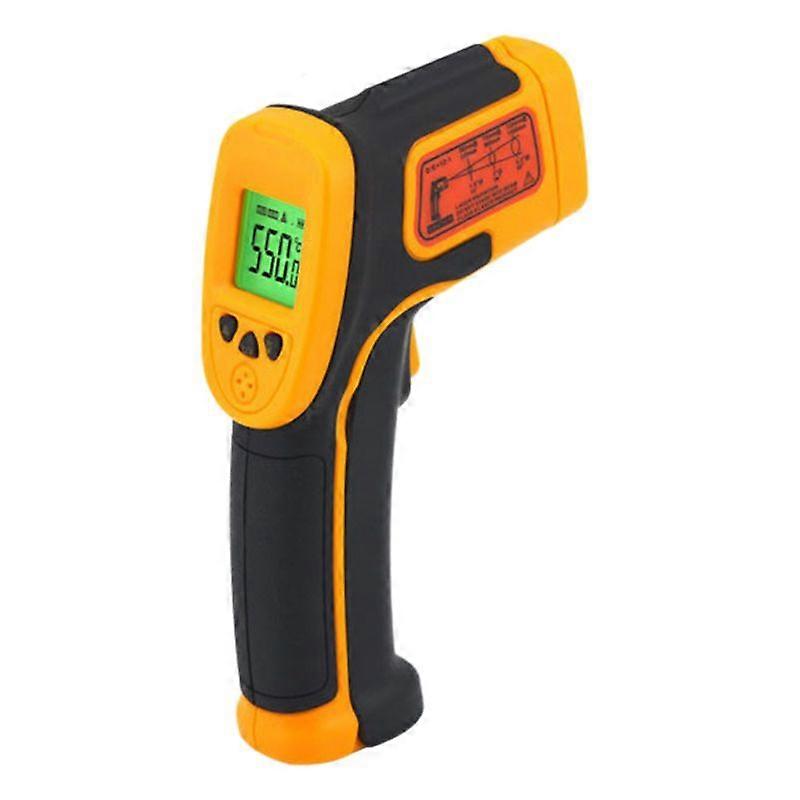 -50 ~ 550 /-58 ~ 1022 Digitales Infrarot-Thermometer AS530 / HW600 / GM550 / HW550 LCD-Display Berührungsloses Messgerät Pyrometer IR-Laserpunkt-AS530 Orange