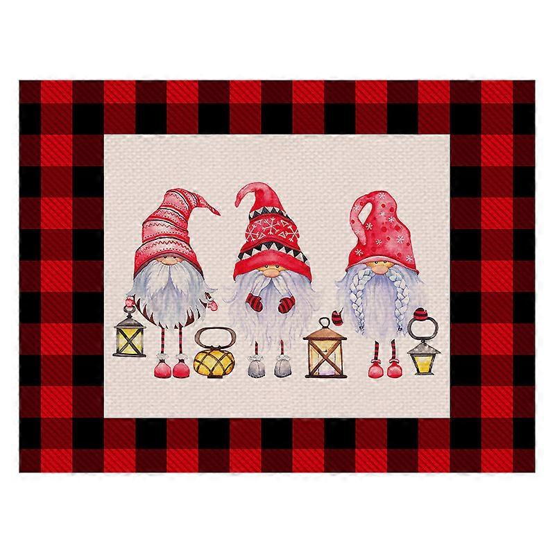 Checkered Placemat for Holiday Dining Decor
