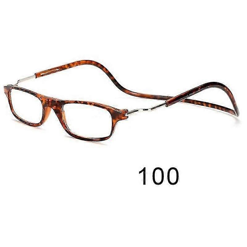 Flexible Magnetic Reading Glasses Hanging Neck Foldable Adjustable Clear Reading Glasses