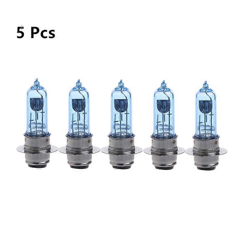 5 Pcs /2/1Pc P15D-25-1 12V 35W White Headlight Bulb Lamp For Motorcycle Electric Vehicle