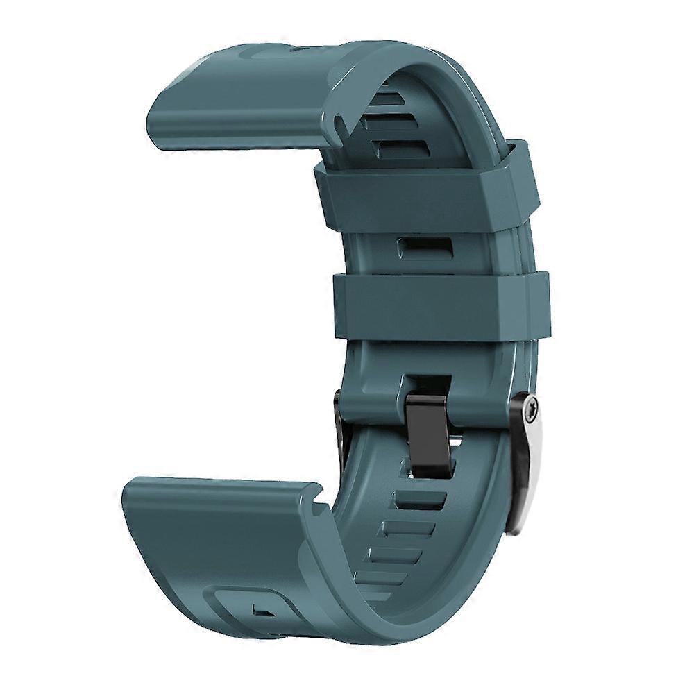 Black Buckle Silicone Strap For Garmin Forerunner 965 / 955 / 945 / 935