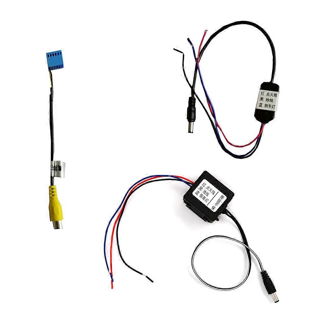 Car RCA Rear View Camera Plus Timer Relay Delay Filter for 5 Inch MIB Conversion Cable Adapter Replacement Parking Reverse Accessories
