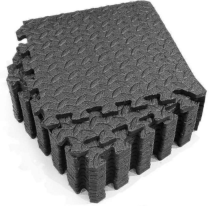 12 Pack Interlocking Foam Exercise Mats, Non-slip Floor Protector For Home Or Gym