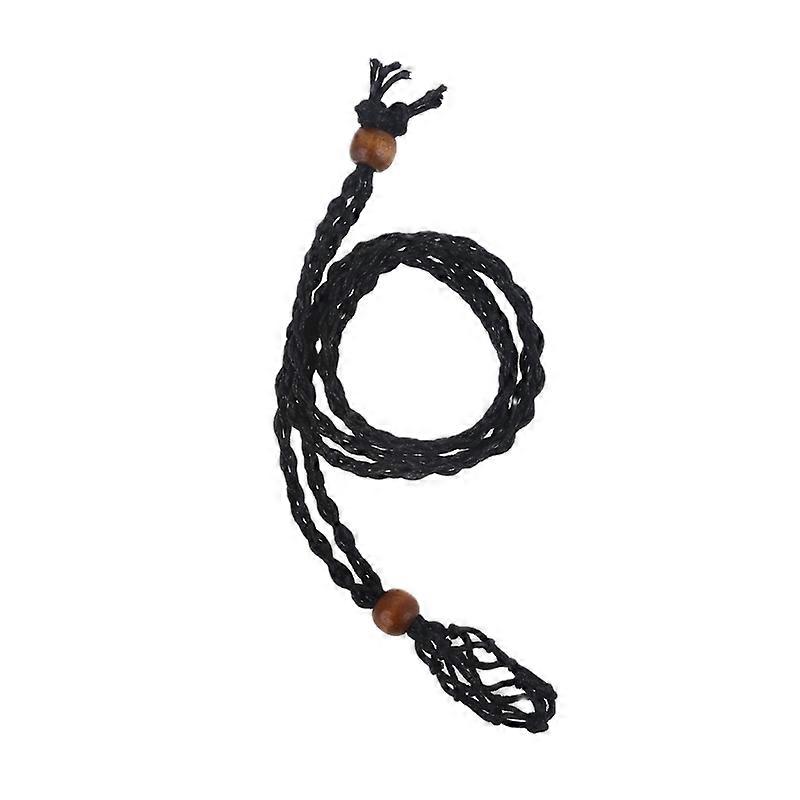 Empty Necklace Holder Empty Stone Holder Braided Net Bag Pendant Rope