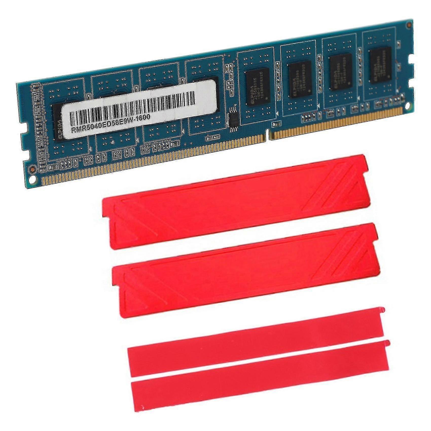Ddr3 4gb Desktop Memory+cooling Vest 2rx8 1600mhz Pc3-12800u 240pins 1.5v Dimm Ram For Intel Amd Mo