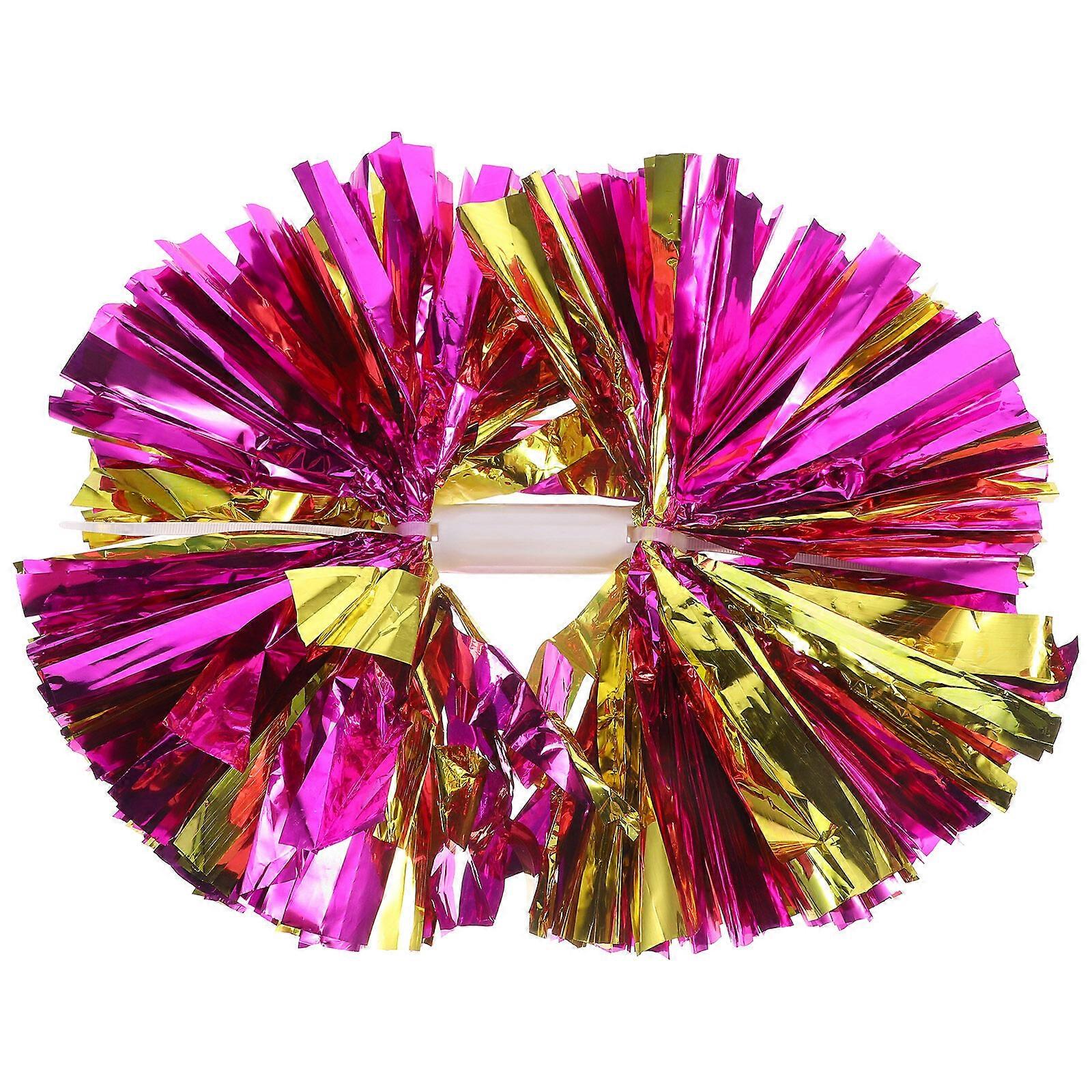 2pcs Cheerleader Pom Poms Delicate Cheerleader Props Reusable Cheerleader Pompoms